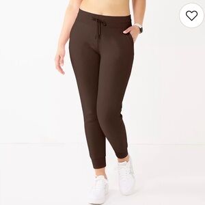 NWOT FLX Cozy Chocolate Brown Jogger Pants for Women